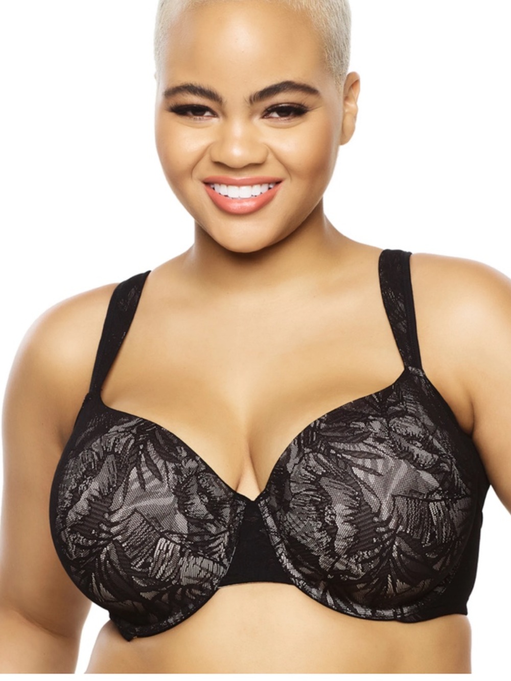 Plus Size Paramour by Felina Jessamine Contour Side Smooth Bra 135083 Sz 40DD